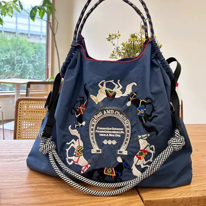 Sac de shopping brodé Wanli Horse