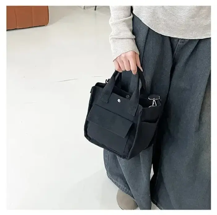 Sac fourre-tout en toile multi-poches