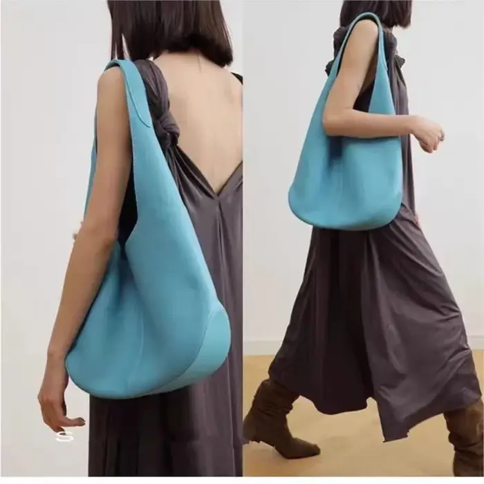 Sac seau bleu à la mode pour femmes