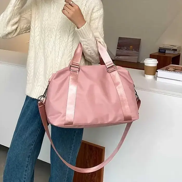 Grand Sac de Voyage Multifonctionnel en Nylon pour Femme