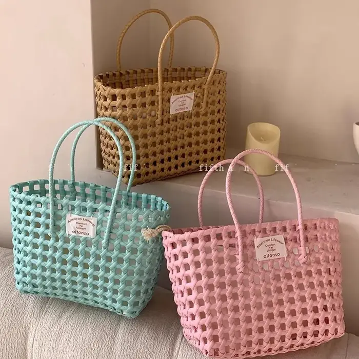 Sac en tissu ajouré de style campagnard