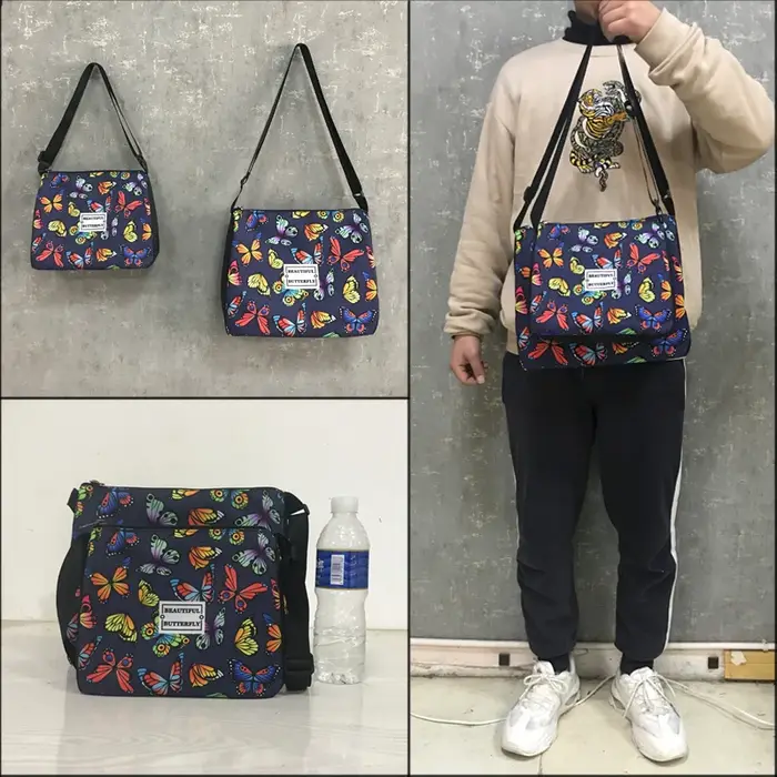Sac à Main à Bandoulière avec Impression de Magnétophone