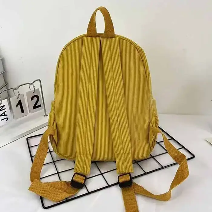 Mini sac à dos en velours côtelé durable