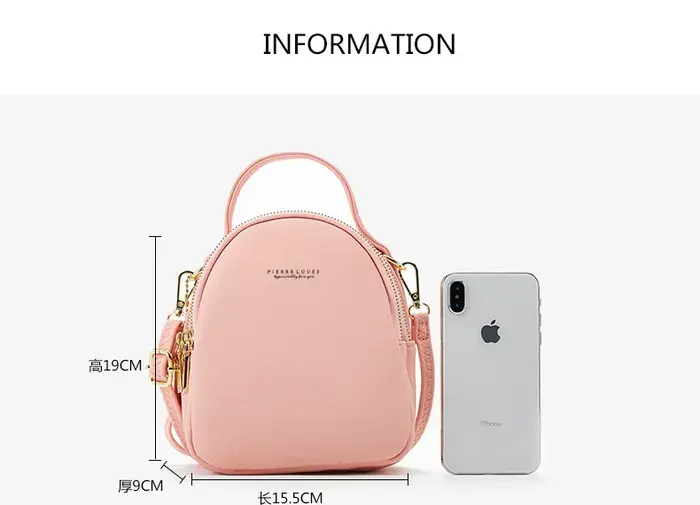 Sac à dos pour femme, petit sac carré en cuir PU