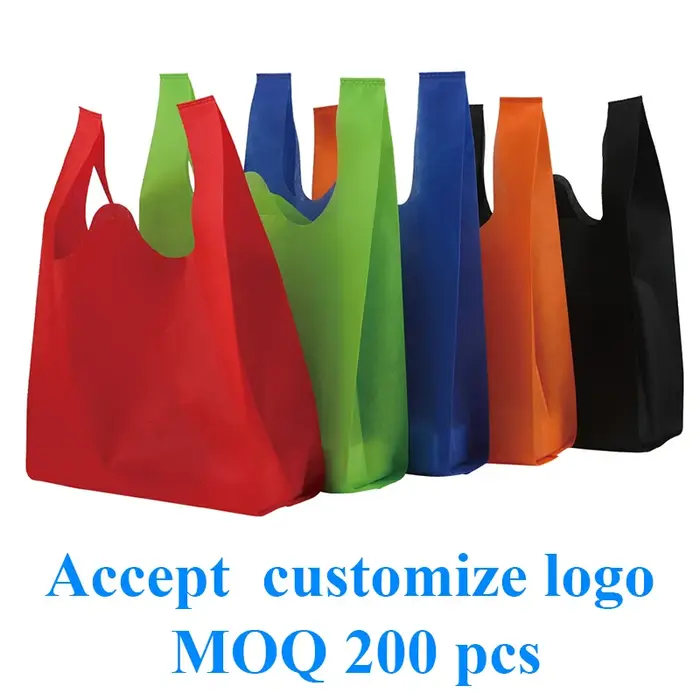 Sac à provisions en tissu non tissé avec logo imprimé personnalisé