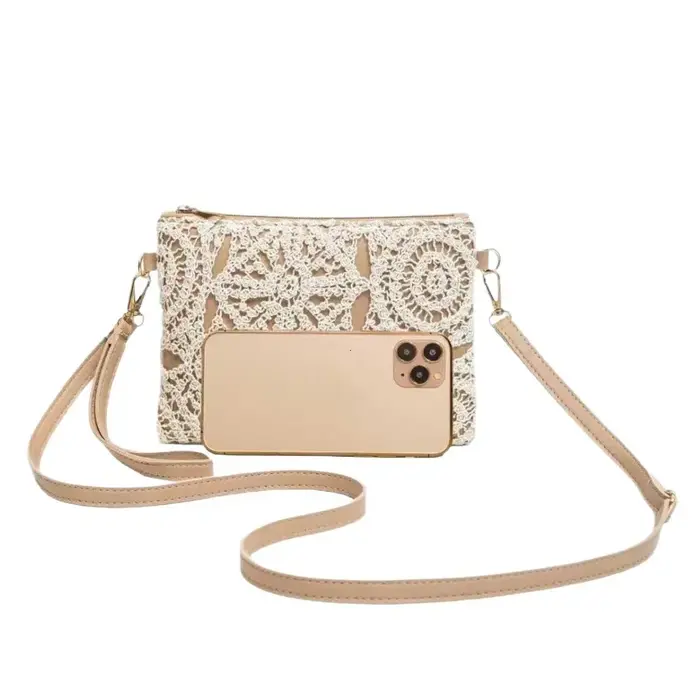 Sac à bandoulière tressé ajouré style bohème 2026
