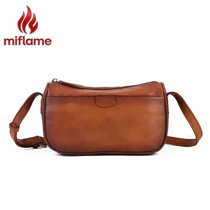 Sac Hobo Vintage en Cuir Véritable pour Femme, Tannage Végétal, Sac à Main Rétro avec Bandoulière Réglable, Sans Logo, Luxe Discret