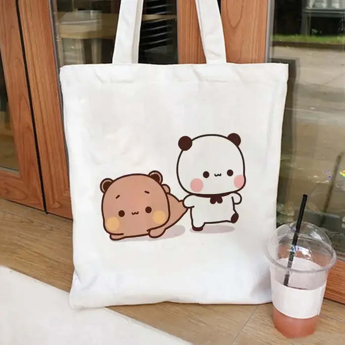 Sac fourre-tout pliable en toile Bubu Dudu Anime