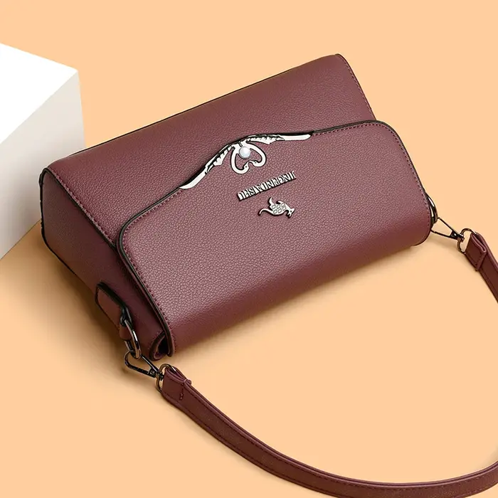 Sac à bandoulière de luxe en cuir PU pour femmes