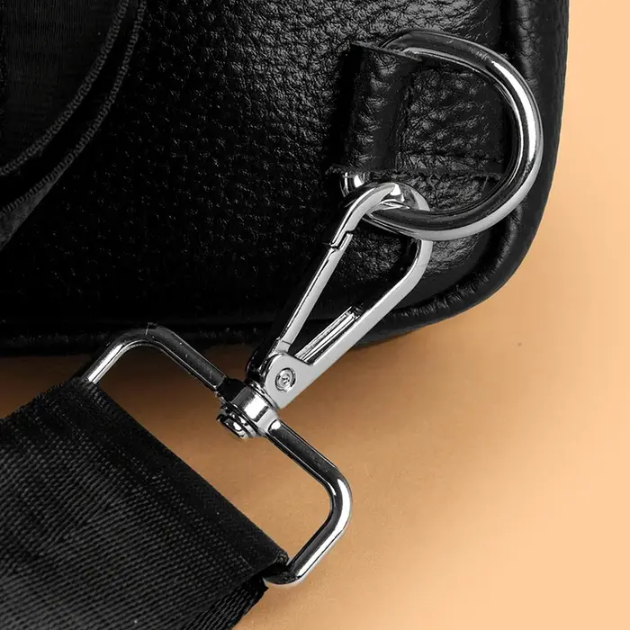 Sac de Poitrine en Cuir Véritable de Luxe pour Femme