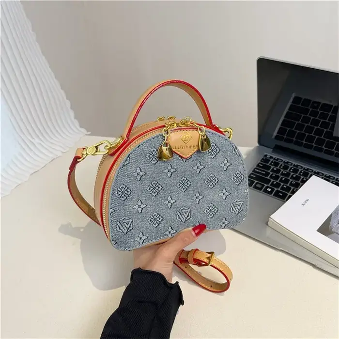 Sac à bandoulière rétro imprimé pour femme – Sac à main de haute qualité, décontracté, polyvalent, a