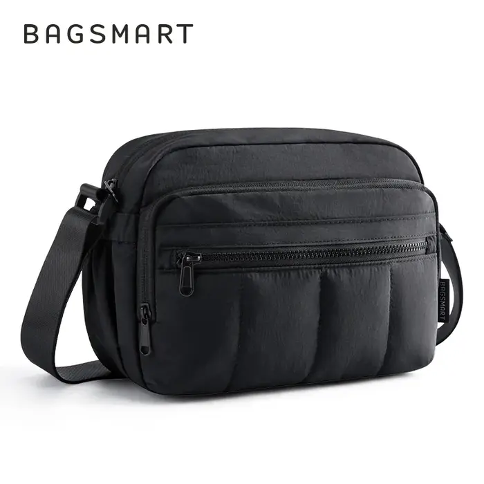 BAGSMART sacs à bandoulière femmes décontracté rembourré Hobos sac à bandoulière couleur unie Portab