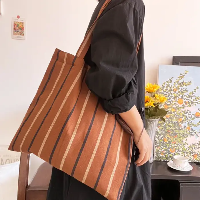 Sacs à main rayés orange vintage pour femmes
