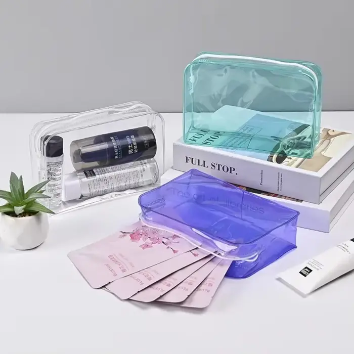 Sac à cosmétiques Transparent coloré