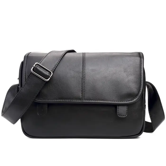 Sac messager en cuir vintage pour hommes, sacs à bandoulière décontractés, marque de luxe, mode masc