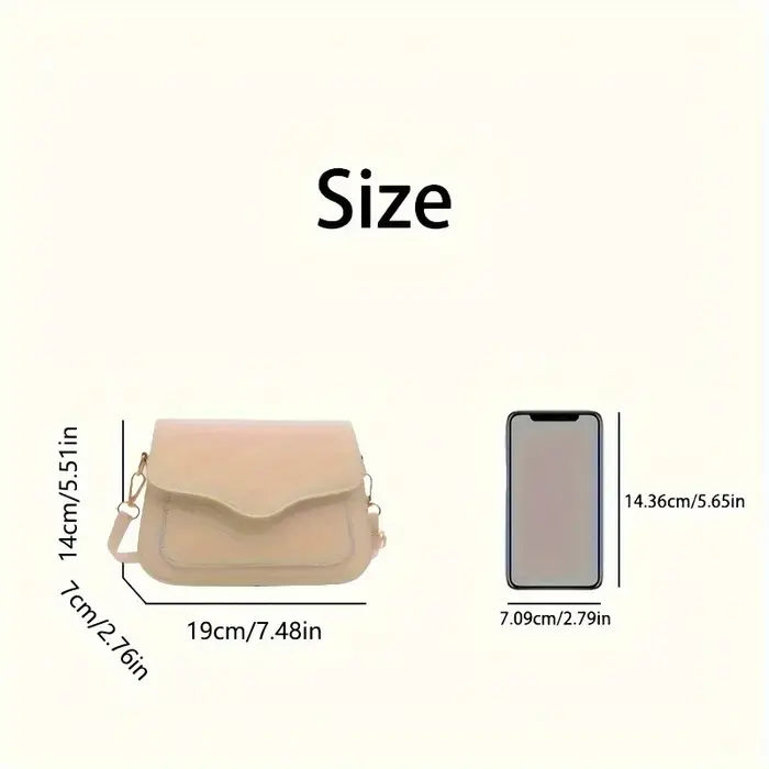Mini sac de selle carré Chic pour femmes