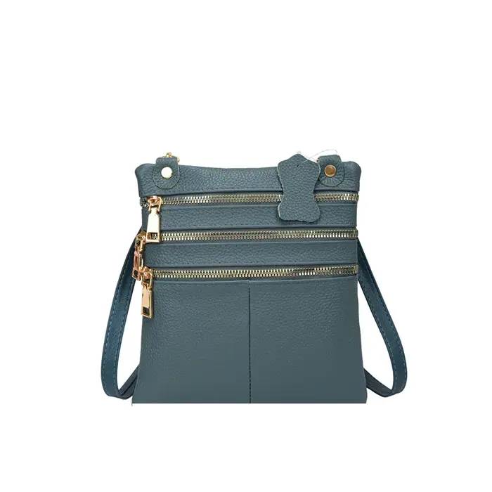 Sac à bandoulière de luxe en cuir véritable pour femmes