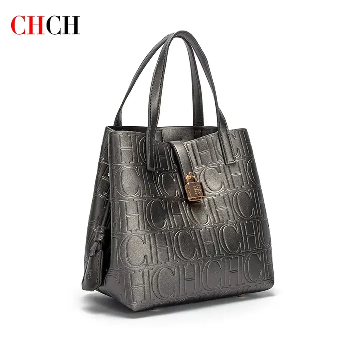 CHCH – sac fourre-tout pour femmes, nouveau sac de Shopping pour mère chignon en acier gaufré