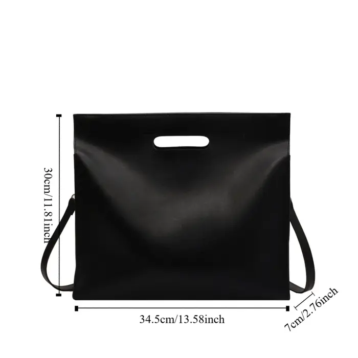 Sac fourre-tout élégant en PU pour documents de bureau