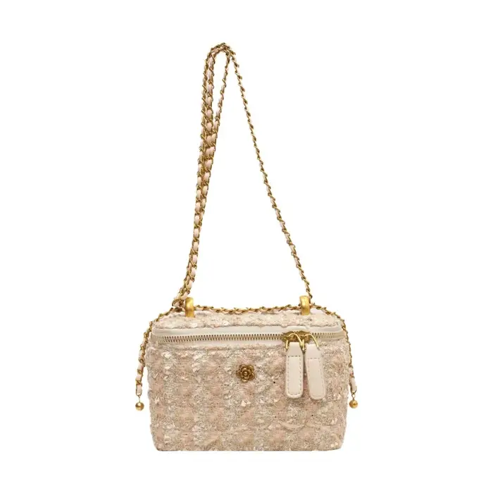 Sac à bandoulière en velours pour femme