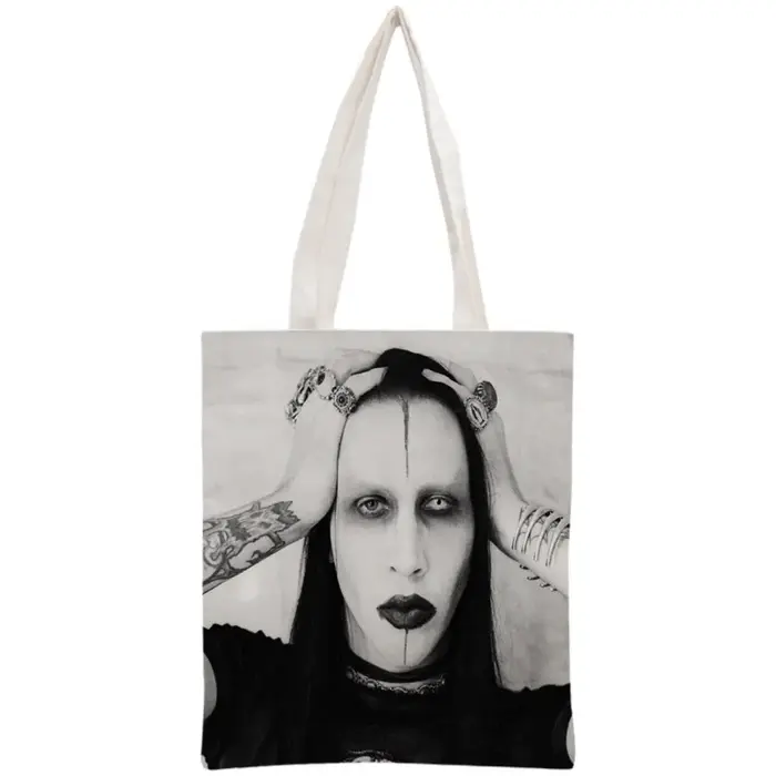 Sac fourre-tout personnalisé Marilyn Manson pour femme
