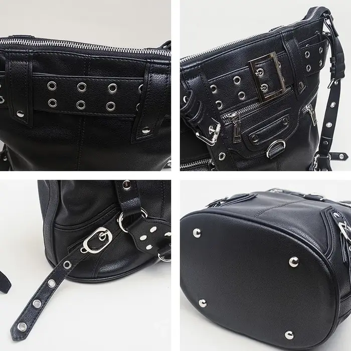 Sac à Main Vintage à Rivets pour Femme