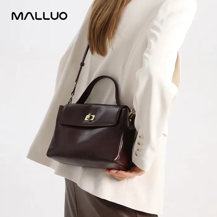 Sac à bandoulière en cuir véritable de vache pour femmes, sacs à main rétro en cuir de vache naturel