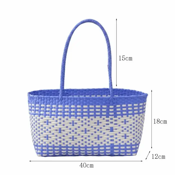 Sac de courses vintage en forme de panier à légumes