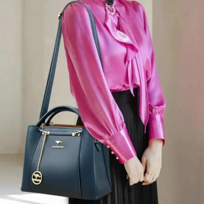 Sac fourre-tout en cuir souple de grande capacité pour femme