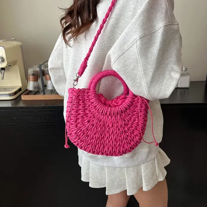 Sac à main en rotin tissé à la main pour femmes