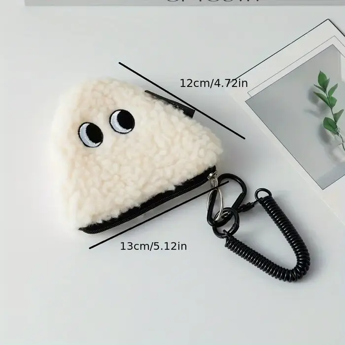 Portefeuille en peluche en rouleau de légumes de riz mignon