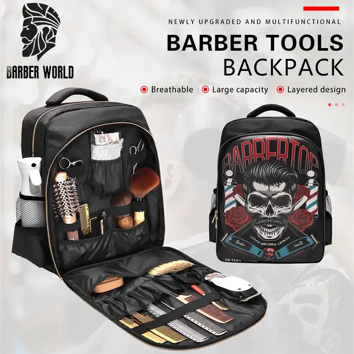 Sac à dos d'outils de coiffure