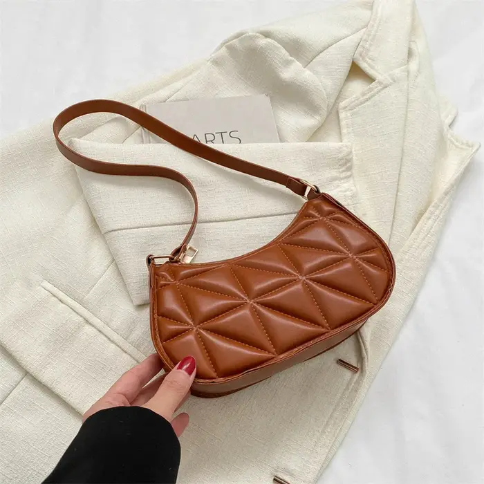Sac à bandoulière en cuir PU noir