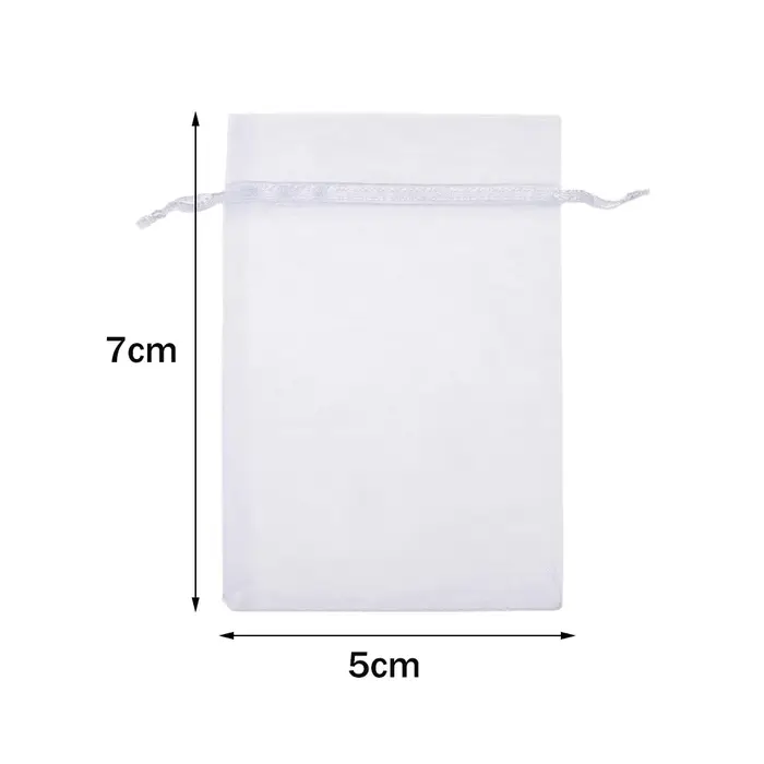 Sac en Organza transparent blanc
