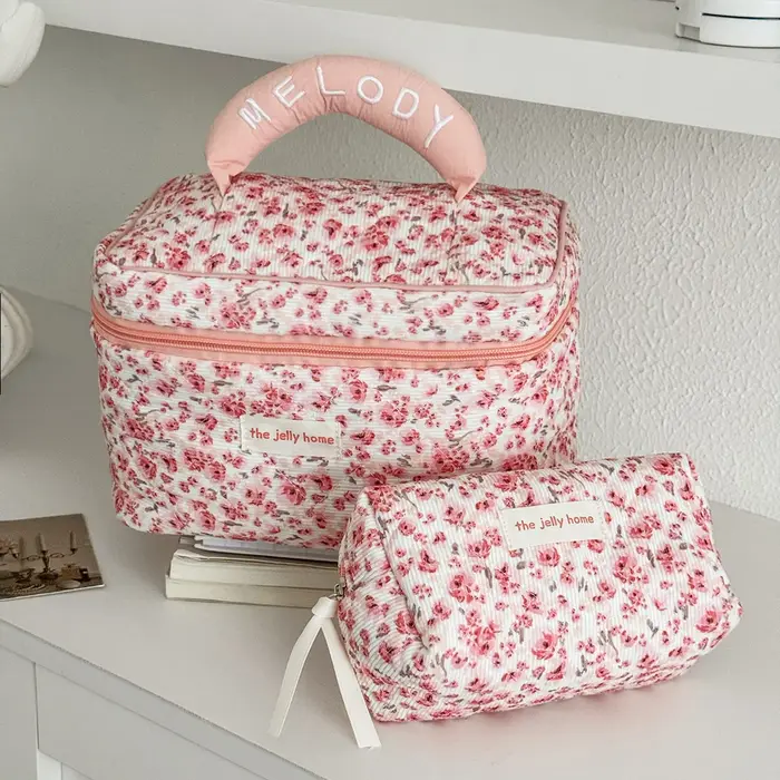 Pochette à fleurs roses pour femmes