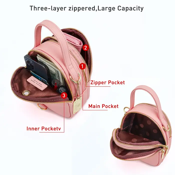 Sac à dos pour femme, petit sac carré en cuir PU