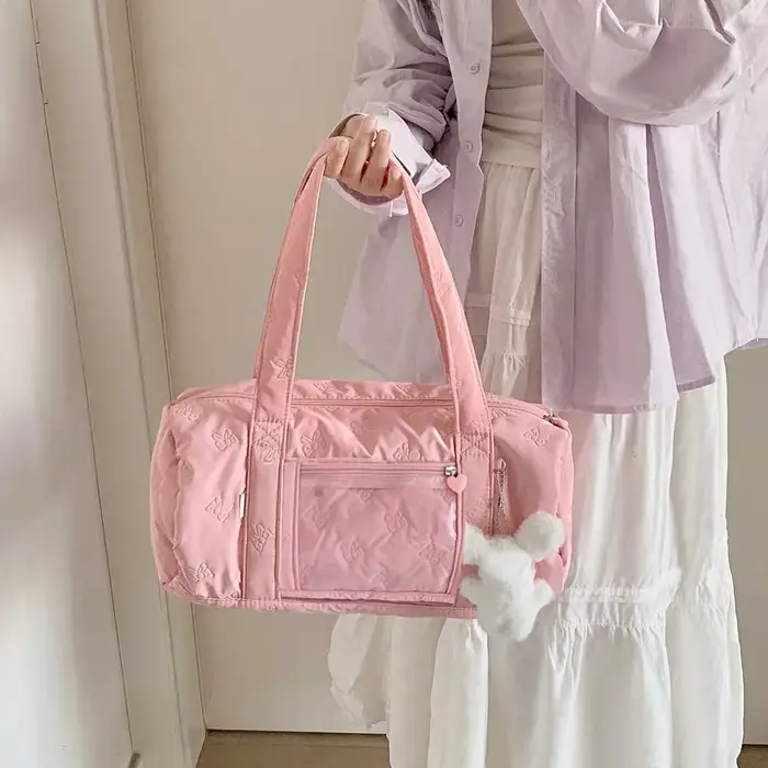 Sac à bandoulière étudiant Kawaii avec nœud