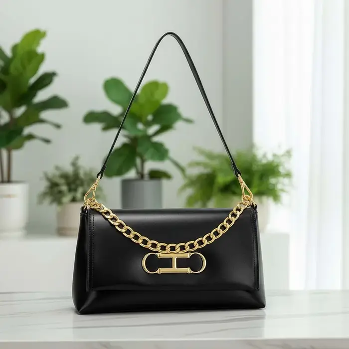 Sac à rabat en cuir de luxe CH