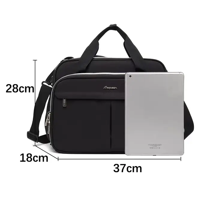 Lequeen nouveau sac de voyage de maternité pour maman sac à bandoulière noir sac à main fourre-tout séparation sèche et humide sac de poussette à couches pour bébé