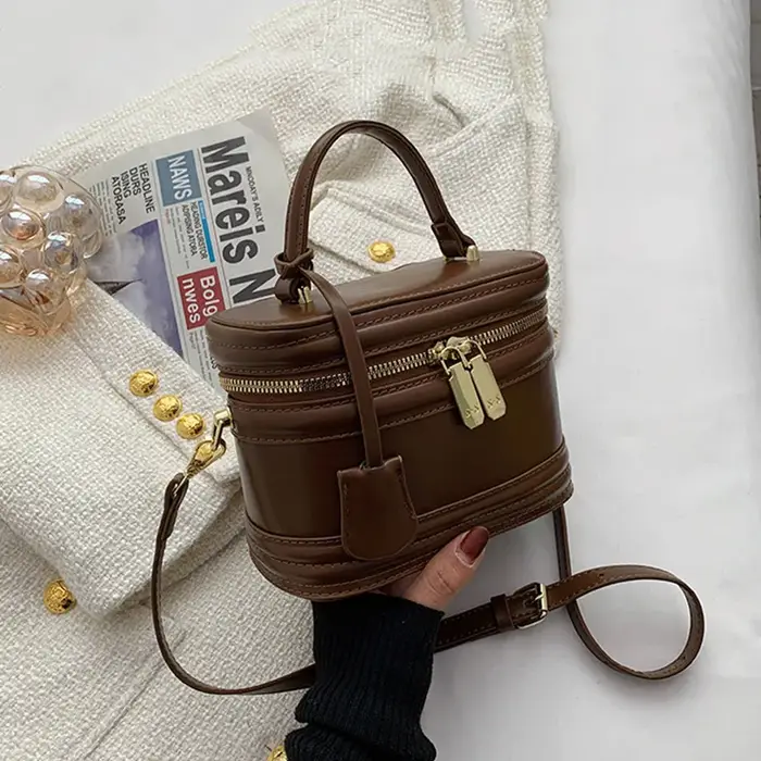 Sacs à bandoulière en forme de baril pour femmes