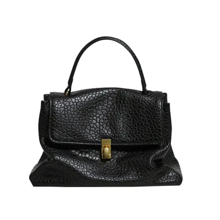 Sac fourre-tout minimaliste en cuir souple