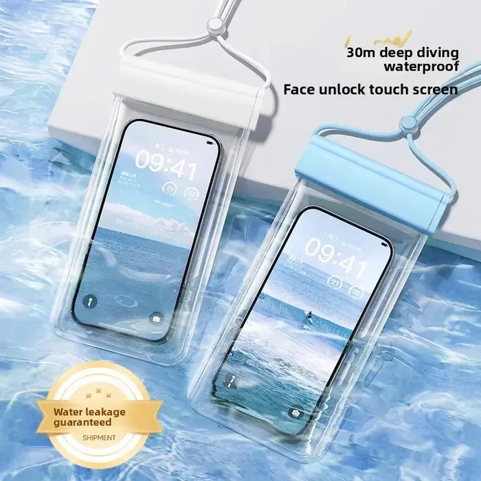 Pochette étanche IPX8 transparente pour la natation