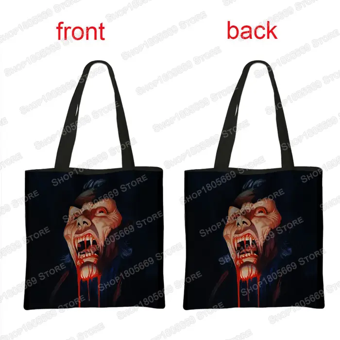 Vampire VLAD TEPES sacs à bandoulière femmes sac à main gothique chauve-souris fantôme fourre-tout décontractés sac réutilisable dames sac à provisions