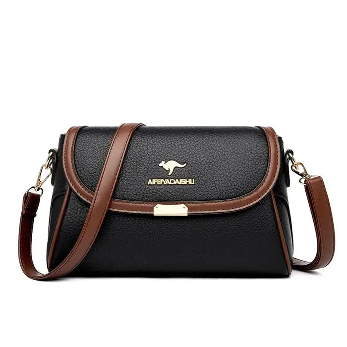 Sac à Bandoulière en Cuir Solide de Bonne Qualité pour Femme, Petit Sacoche de Styliste, Nouvelle Co