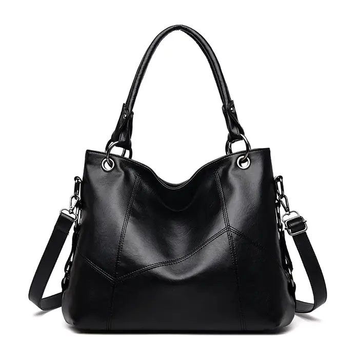 Sacs à main en cuir souple véritable pour femmes, sac fourre-tout initié vintage, sac à main de gran