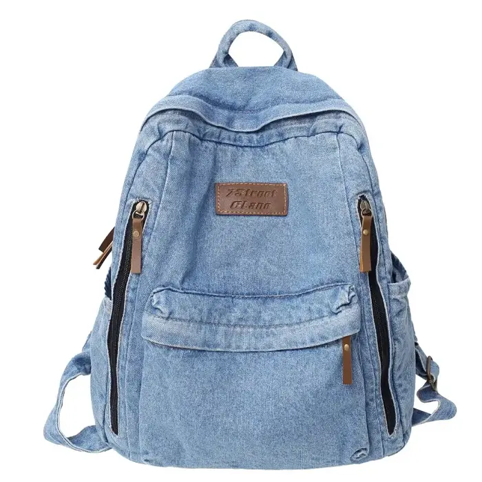 Sac à dos en jean tendance pour l'école