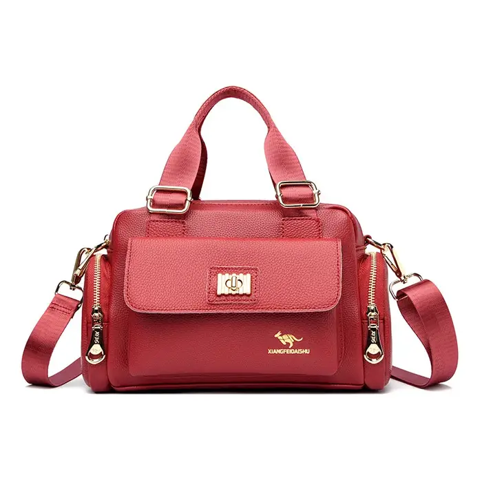 Sac bandoulière grande capacité style moto pour femme