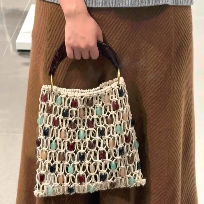 Sac Bohème en Crochet Corde pour Femme