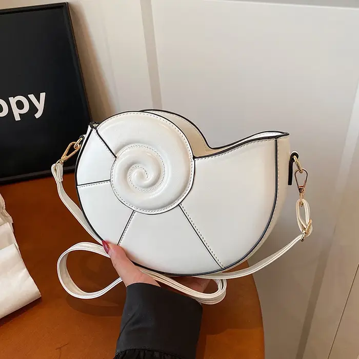 Conque Niche Design créatif sac à bandoulière femmes amusant sac à main porte-monnaie dames filles décontracté escargot