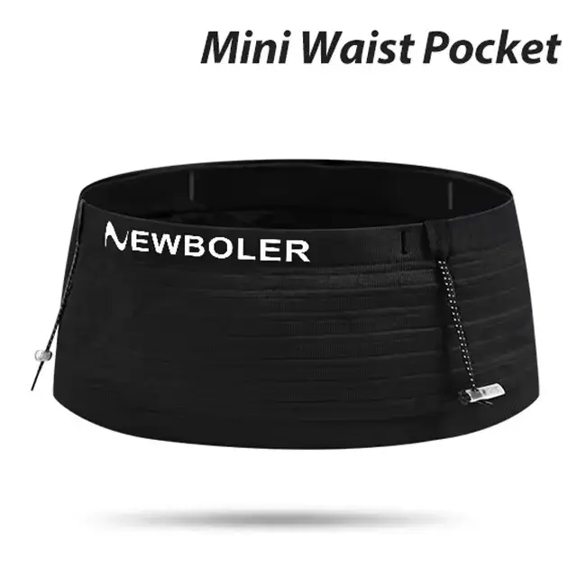 NEWBOLER – sac de taille de sport élastique et léger, ceinture porte-numéro pour course à pied, tria